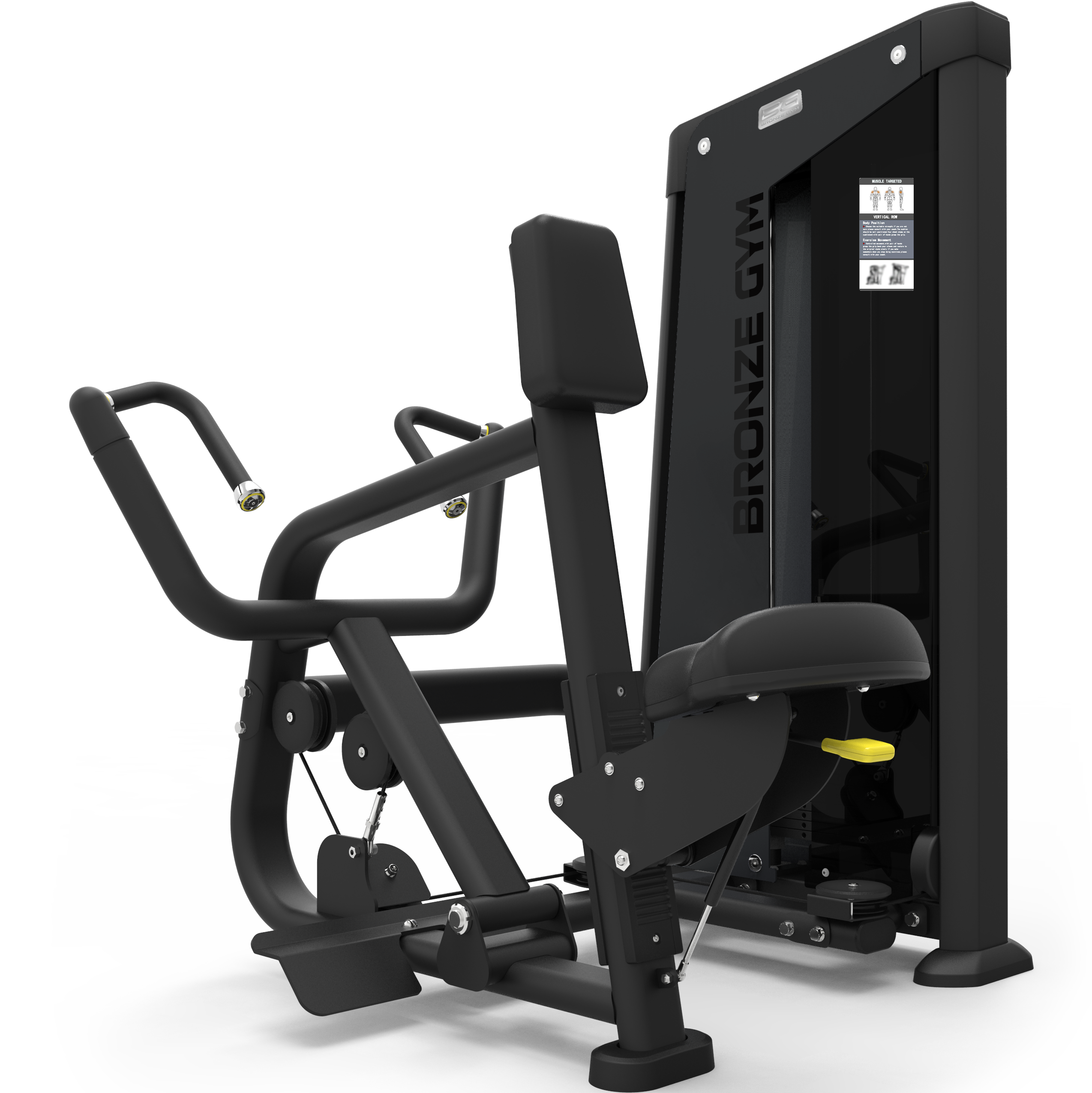 Гребная тяга с упором профессиональная BRONZE GYM NEO 34