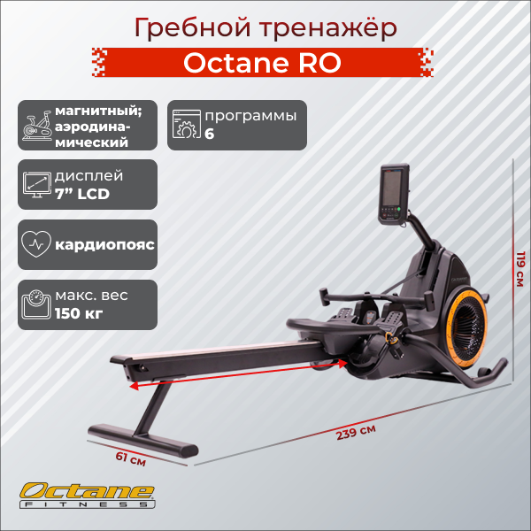 Гребной тренажер Octane Фитнес RO