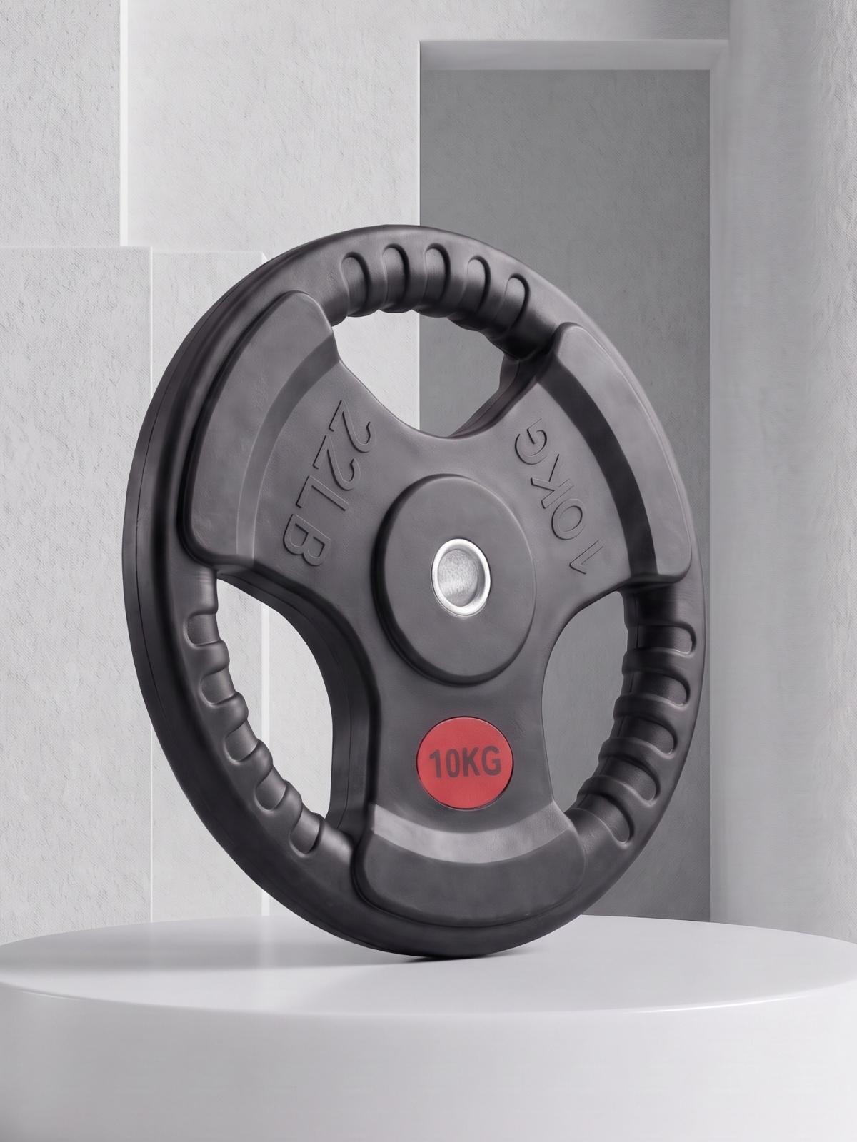 Диск 31 мм. обрезиненный с 3-мя хватами 10 кг, VictoryFit VF-S251000