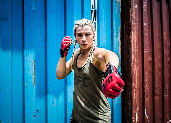 UFC Перчатки MMA для грэпплинга 5 унций красные L/XL