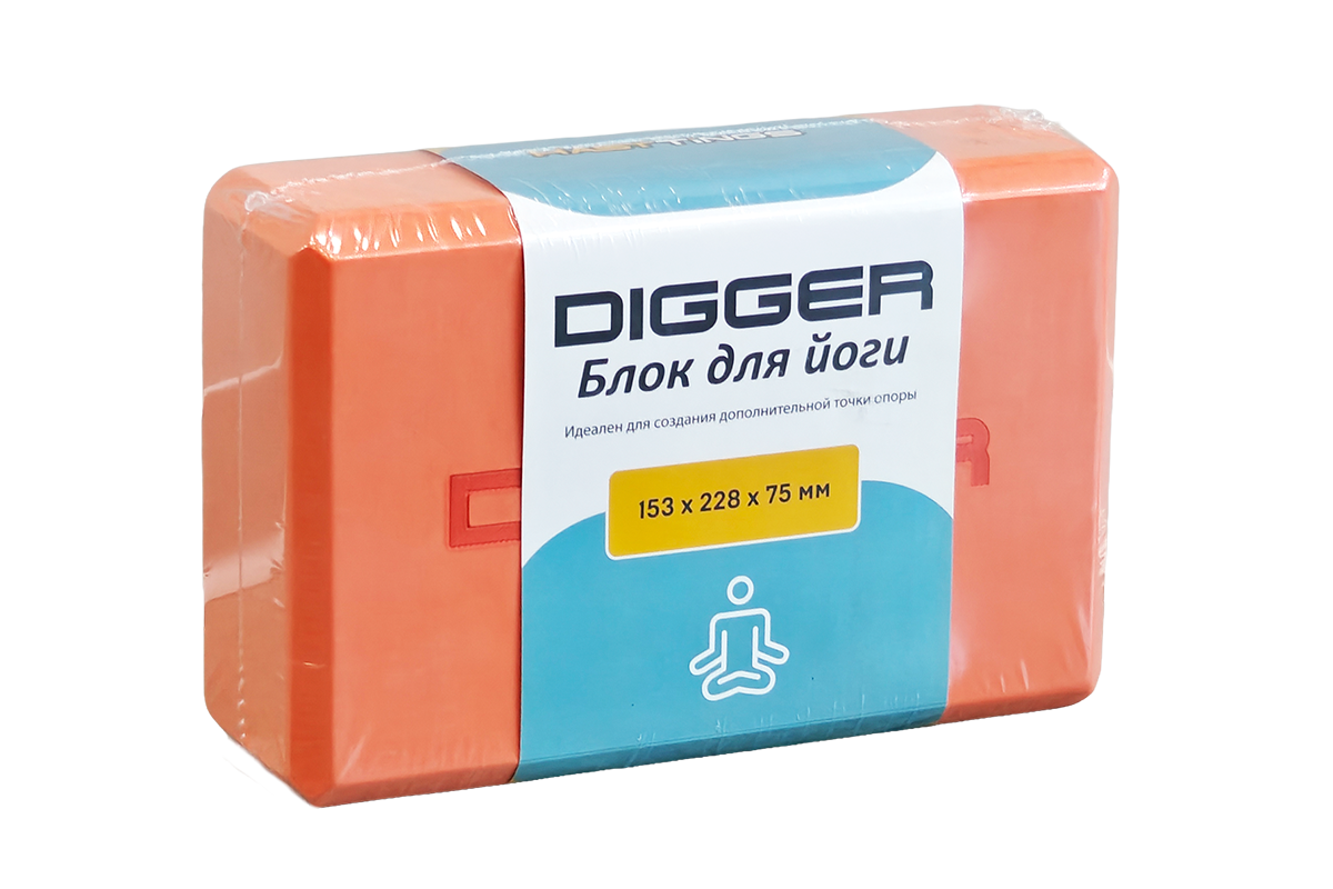 Блок для йоги оранжевый Hasttings Digger HD22E1-Orange