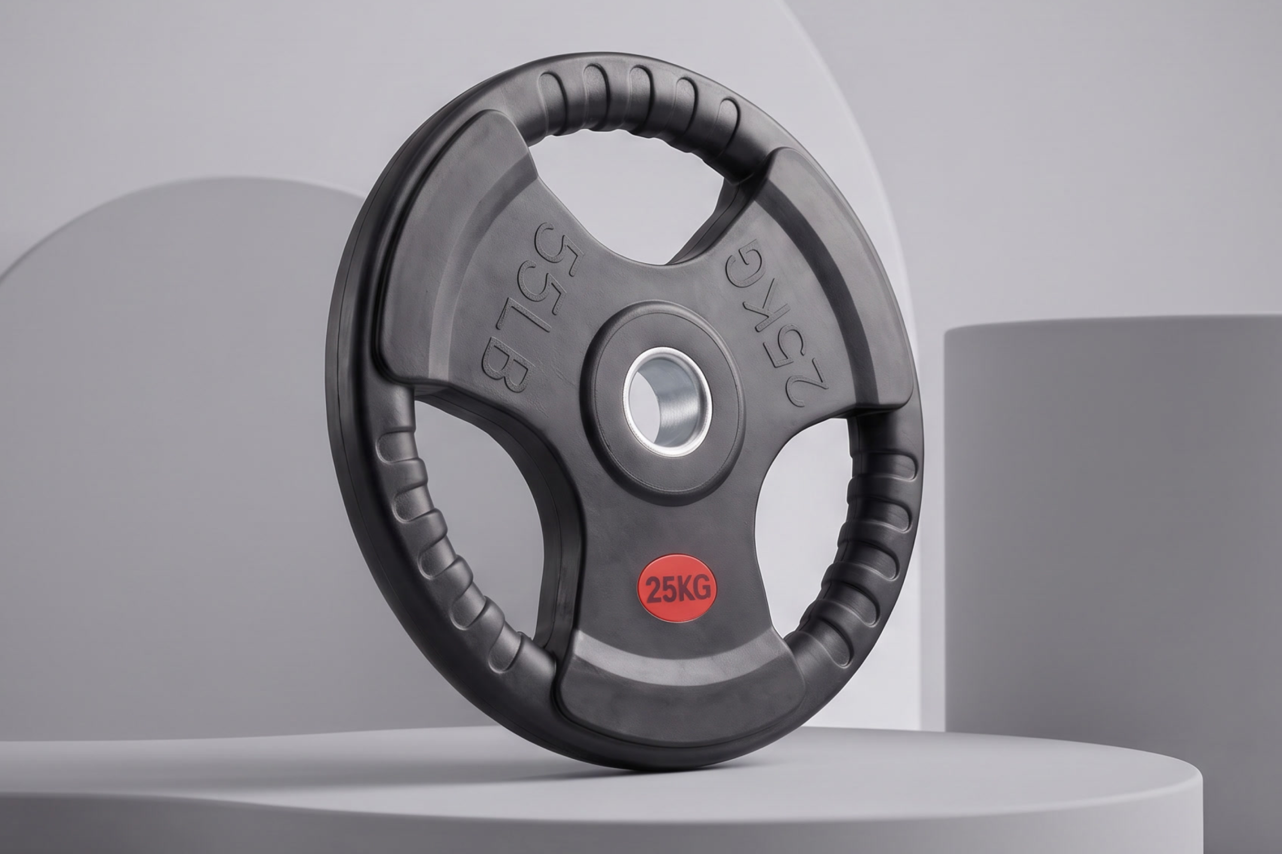 Диск 51 мм. обрезиненный с 3-мя хватами 25 кг, VictoryFit VF-S512500