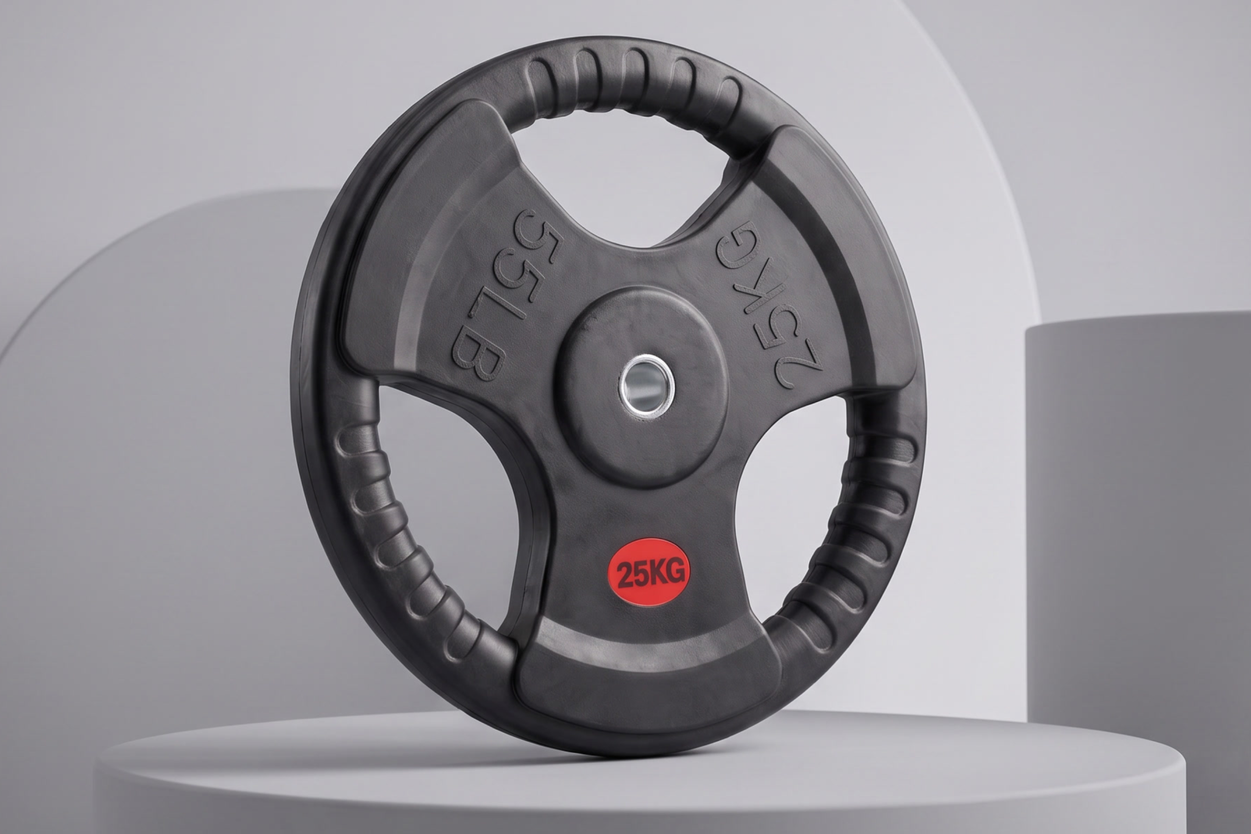 Диск 31 мм. обрезиненный с 3-мя хватами 25 кг, VictoryFit VF-S252500